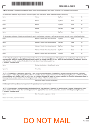 Form ENDS-DL Application for Distributor License for Electronic Nicotine Delivery Systems - Massachusetts, Page 2
