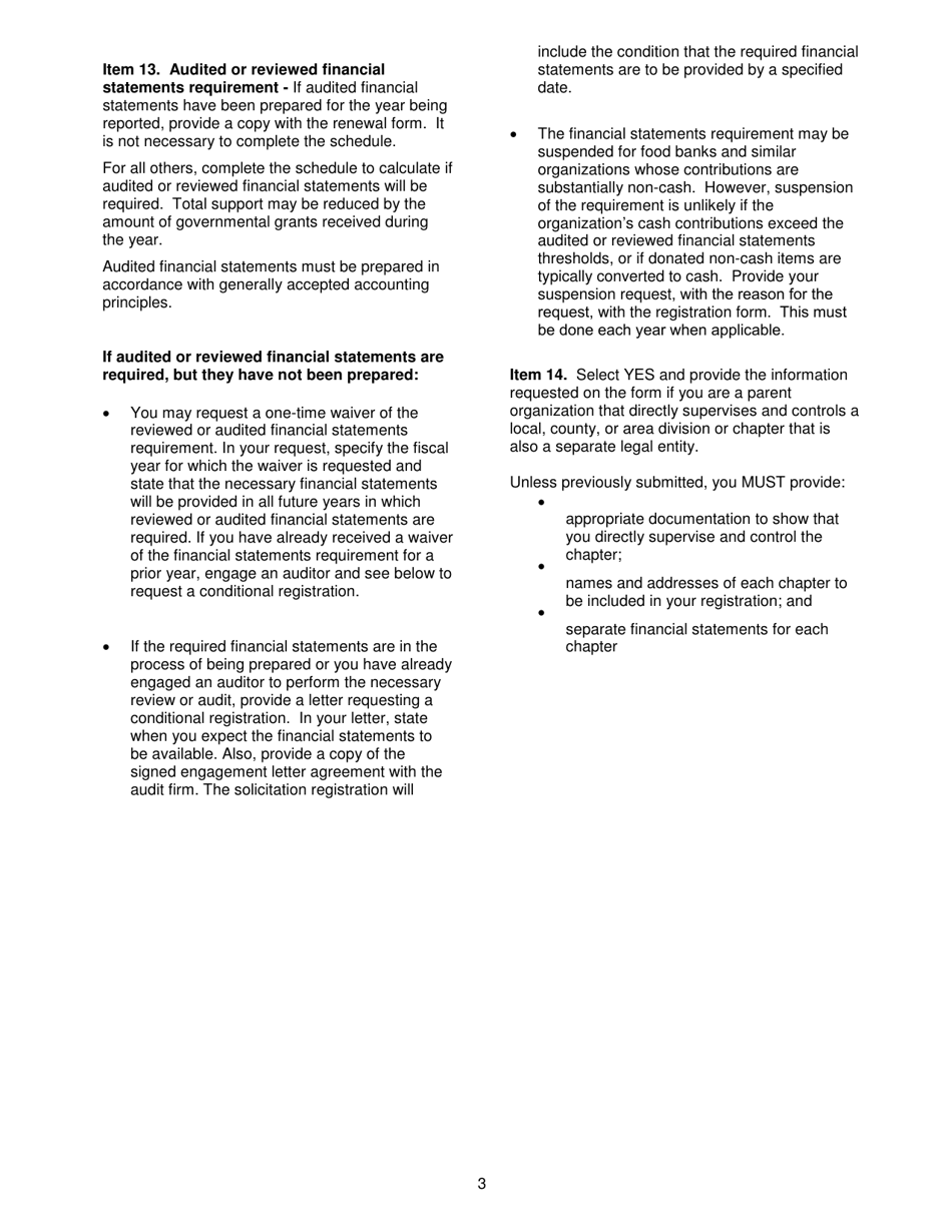 Form CTS-02 Renewal Solicitation Form - Michigan, Page 3
