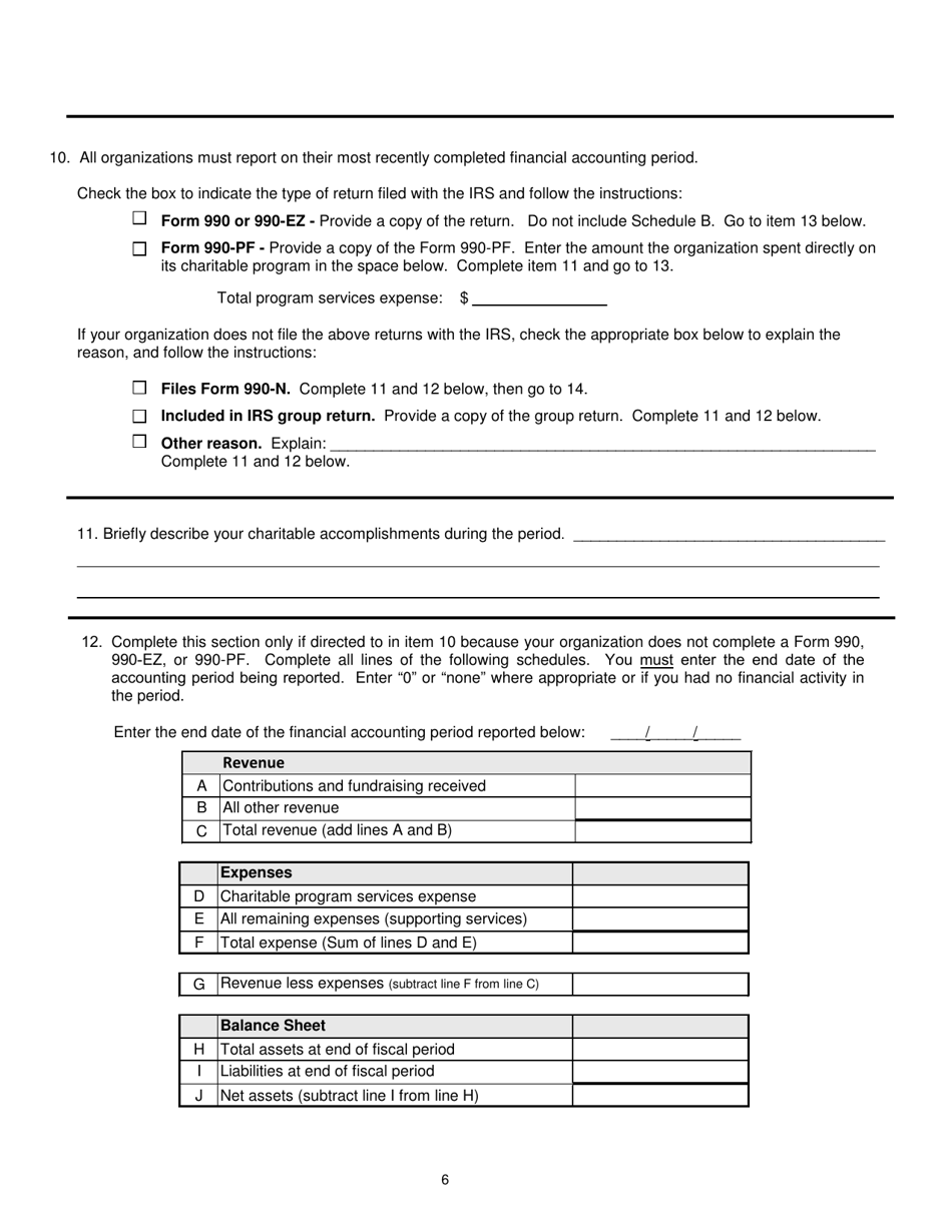Form CTS-02 Renewal Solicitation Form - Michigan, Page 6