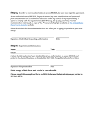 Michigan Online Education Certification System (Moecs) Access Form for Isd/Esa, Nonpublic School, Psa, or Lea Users - Michigan, Page 3