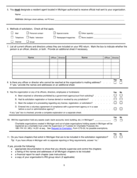 Form CTS-01 Initial Solicitation Form - Michigan, Page 5