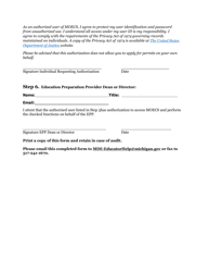 Michigan Online Education Certification System (Moecs) Access Form for Education Preparation Providers (Epp) - Michigan, Page 3