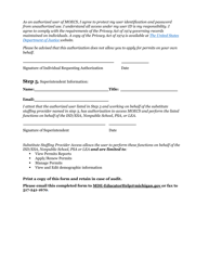 Michigan Online Education Certification System (Moecs) Access Form for Substitute Staffing Providers - Michigan, Page 2