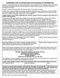 Form DHS-1661 Insurance Assistance Program (Iap) Application - Michigan, Page 4