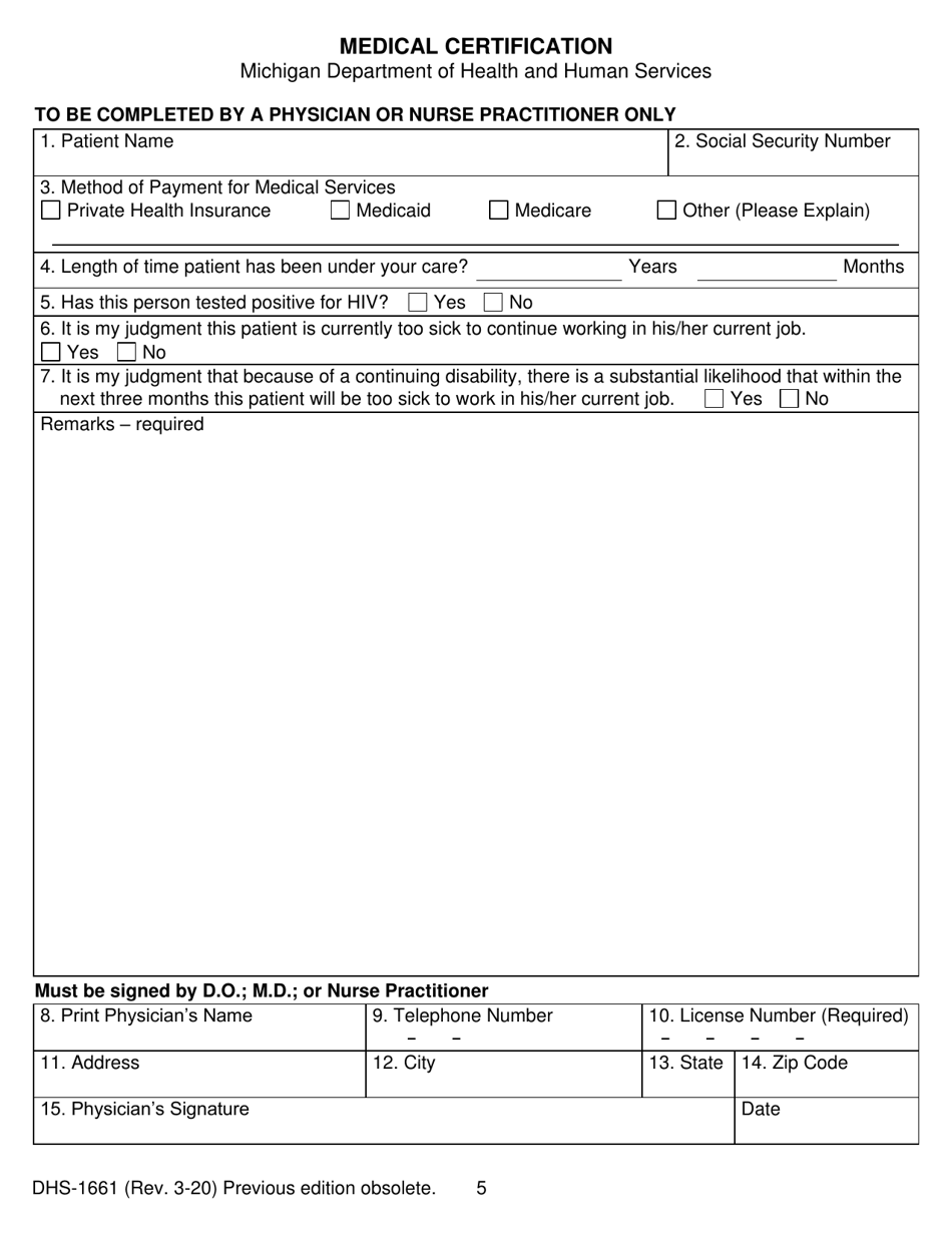 Form DHS-1661 Insurance Assistance Program (Iap) Application - Michigan, Page 5