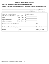 Form DHS-1661 Insurance Assistance Program (Iap) Application - Michigan, Page 6