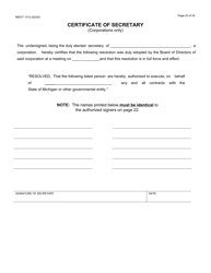 Form 1313 Construction Prequalification Application - Michigan, Page 23