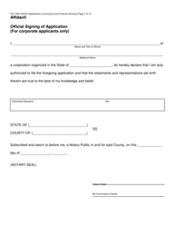 Form FIS1030 Credit Card License Application - Michigan, Page 11