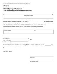 Form FIS1030 Credit Card License Application - Michigan, Page 12