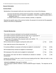 Form FIS1056 Application for Permission to Organize a State-Chartered Credit Union - Michigan, Page 5