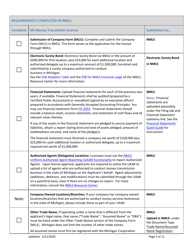 Mi Money Transmitter License New Application Checklist (Company) - Michigan, Page 5