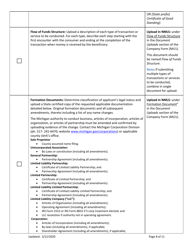 Mi Money Transmitter License New Application Checklist (Company) - Michigan, Page 8