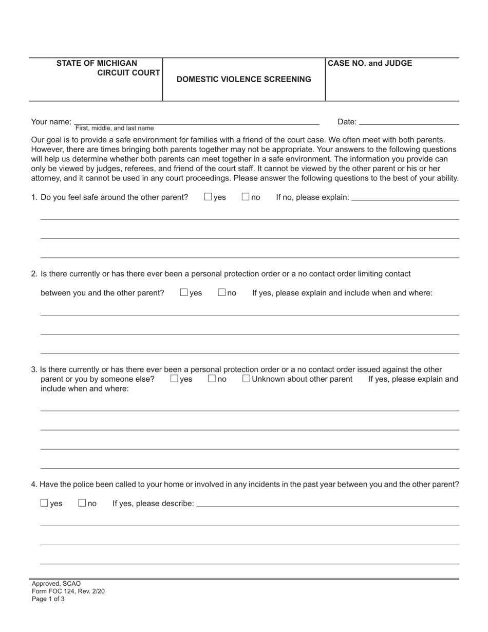 Domestic Violence Intake Form Fill Out And Sign Print 1397