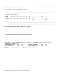 Form FOC125 Alternative Dispute Resolution Summary Report - Michigan, Page 2