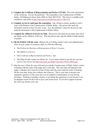 Instructions for Form CIV111 Petition for Court Hearing on Reinstatement of Driver&#039;s License - Minnesota, Page 3