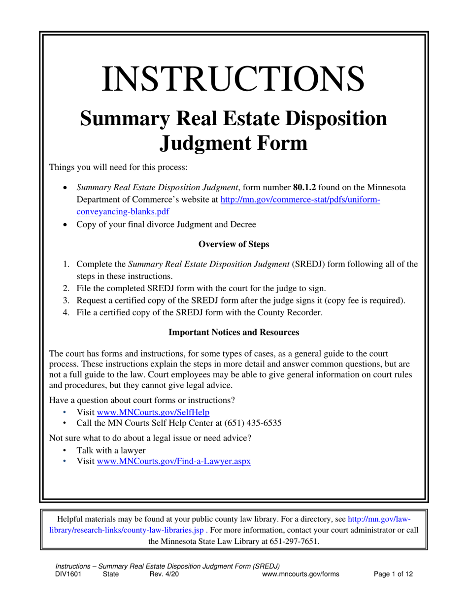 download instructions for form 80 1 2 summary real estate disposition judgment pdf templateroller