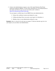 Instructions for Form 80.1.2 Summary Real Estate Disposition Judgment - Minnesota, Page 12
