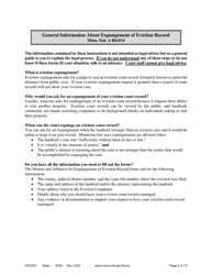 Form HOU501 Instructions - Expungement of Eviction Record - Minnesota, Page 2