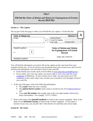 Form HOU501 Instructions - Expungement of Eviction Record - Minnesota, Page 4