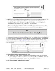 Form HOU501 Instructions - Expungement of Eviction Record - Minnesota, Page 9