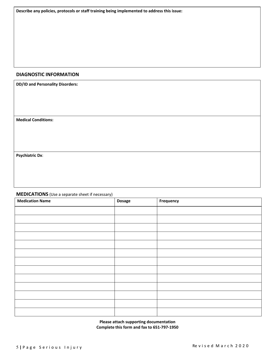 Serious Injury Report - Minnesota, Page 5