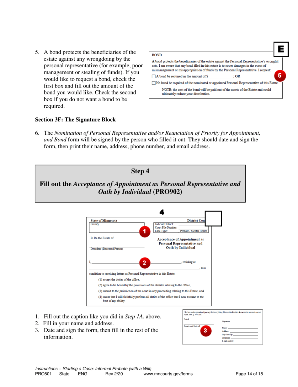 Instructions for Form PRO802, PRO902, PRO901 - Minnesota, Page 14