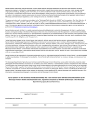 Processed Foods Certification Application - Mississippi, Page 2
