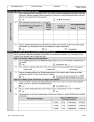 NPDES Form 2C (EPA Form 3510-2C) Application for Npdes Permit to Discharge Wastewater Existing Manufacturing, Commercial, Mining, and Silviculture Operations, Page 18