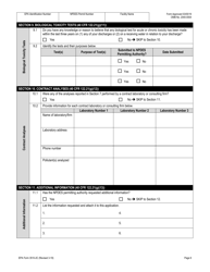NPDES Form 2C (EPA Form 3510-2C) Application for Npdes Permit to Discharge Wastewater Existing Manufacturing, Commercial, Mining, and Silviculture Operations, Page 20