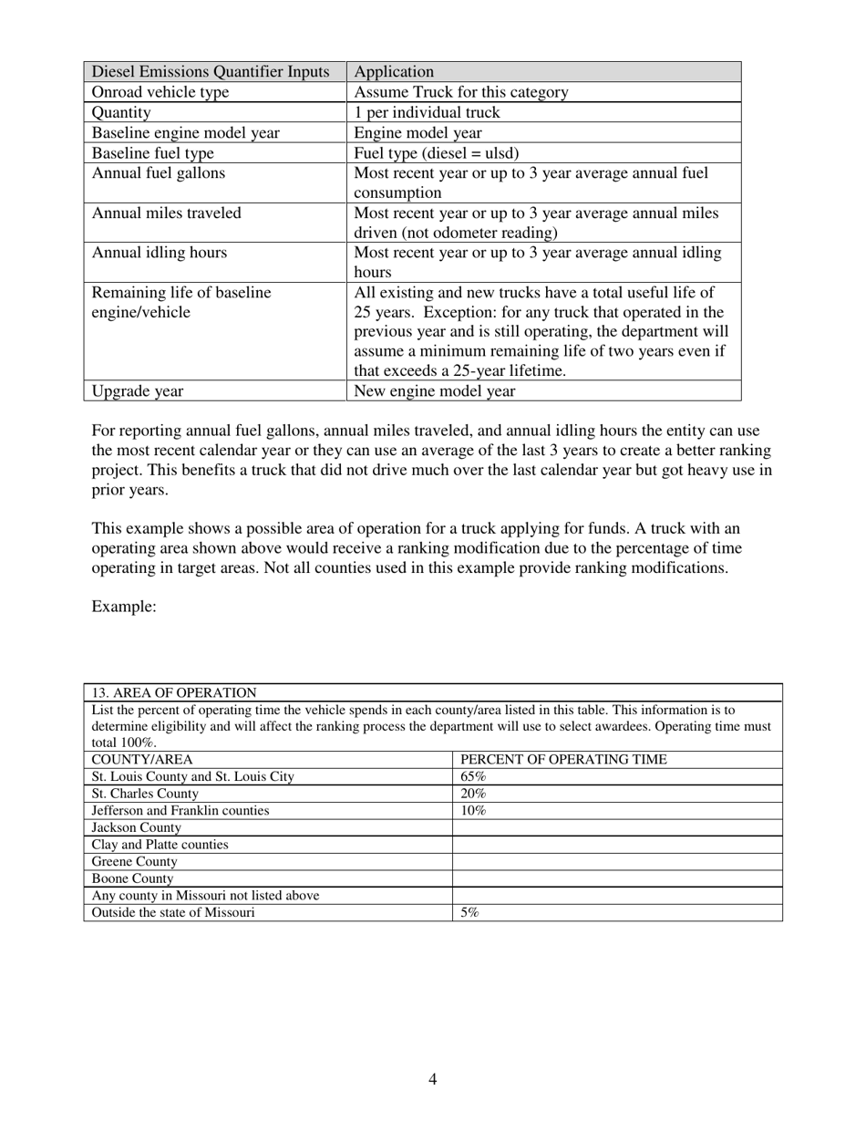 Form MO780-2843 Volkswagen Trust Government Truck Program Application - Missouri, Page 6