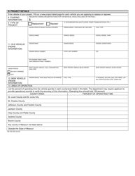 Form MO780-2842 Volkswagen Trust Transit and Shuttle Bus Program Application - Missouri, Page 2