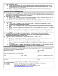 Form MO780-2688 Minimum Technical, Managerial, and Financial Capacity Requirements for Community and Nontransient Noncommunity Public Water Systems (10 Csr 60-3.030) - Missouri, Page 2
