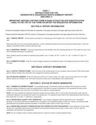Form MO780-1097 Generator&#039;s Hazardous Waste Summary Report - Missouri, Page 4