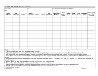 Form MO780-2153 Cafo Record Keeping Forms Checklist - Missouri, Page 12