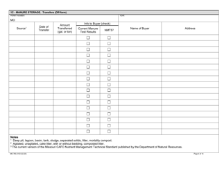 Form MO780-2153 Cafo Record Keeping Forms Checklist - Missouri, Page 4