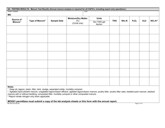 Form MO780-2153 Cafo Record Keeping Forms Checklist - Missouri, Page 7
