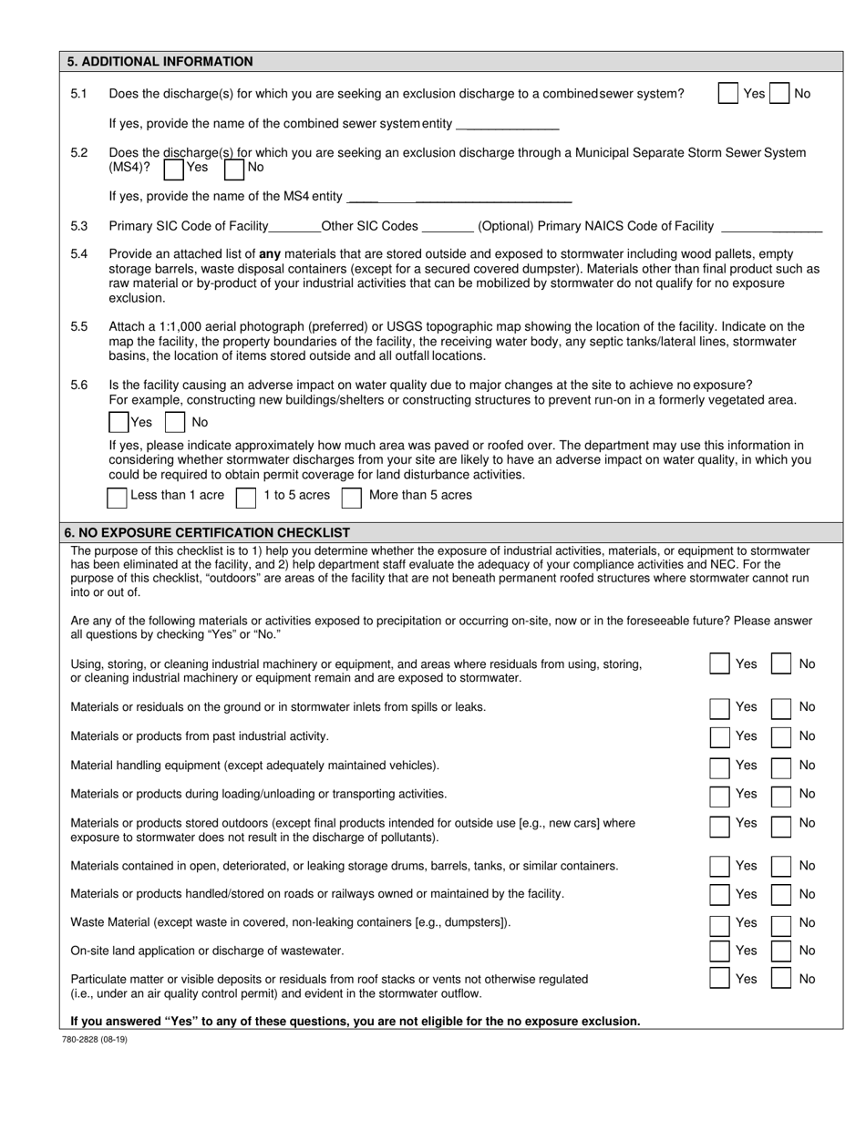 Form 780-2828 - Fill Out, Sign Online and Download Fillable PDF ...