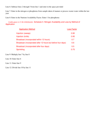 Linear Approach Nutrient Budget Worksheet - Montana, Page 2