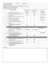 Linear Approach Nutrient Budget Worksheet - Montana, Page 3
