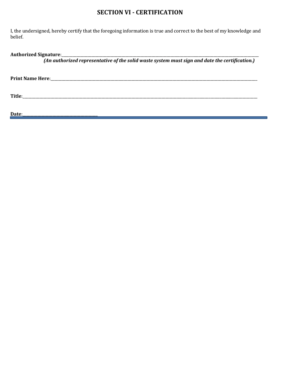 Solid Waste Facility License Renewal Application - Montana, Page 5