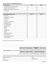 Apartment Rental Income and Expense Survey - Montana, Page 2