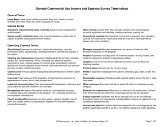 General Commercial Use Income and Expense Survey - Montana, Page 3
