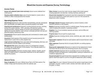 Mixed-Use Income and Expense Survey - Montana, Page 6