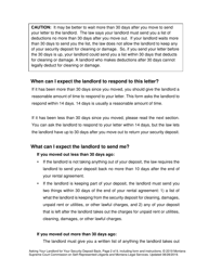 Security Deposit Demand Letter (Asking Your Landlord for Your Security Deposit Back) - Montana, Page 2