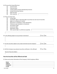 Form SODD Seller Offering Disclosure Document - Nebraska, Page 10
