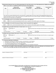 DNR Form 962-9 Application for a Non-expedited Change of Appropriation - Nebraska, Page 2