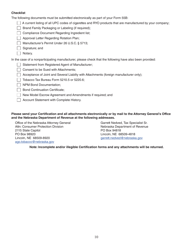 Form 55B Tobacco Product Manufacturer&#039;s Certification - Nebraska, Page 10