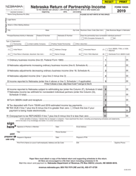 Form 1065N Nebraska Return of Partnership Income - Nebraska