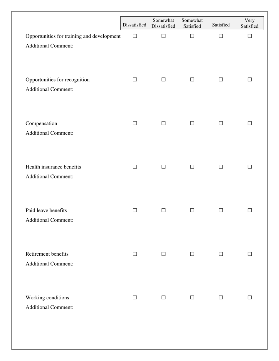 Employee Exit Interview Survey - Nevada, Page 3