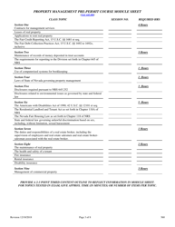 Form 560C Property Management Pre-permit Education Course Application - Nevada, Page 3